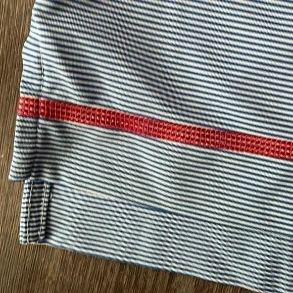 [XL]Foot Joy Blue Spaghetti  Stripes Blue S/S Polo Shirt - Picture 4 of 8
